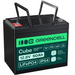 Green Cell LFPGC12V50AH LiFePO4 Battery 12.8V 50Ah 640Wh