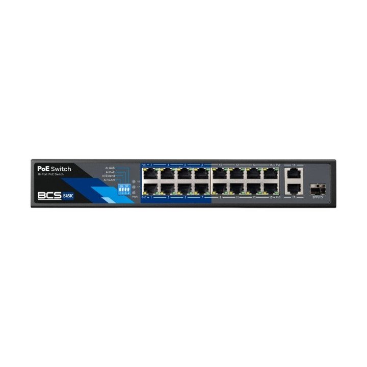 BCS BCS-B-SP1602G-1SFP 16-Port PoE Switch with exPoE Technology 150W