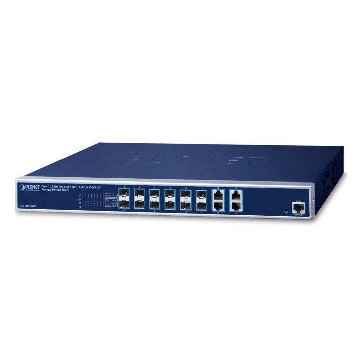 PLANET XGS-6320-12X4TR Layer 3 Managed Ethernet Switch with 12 SFP+ and 4 RJ45 10G Ports
