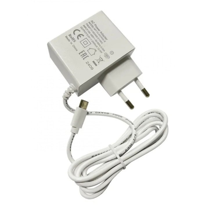 MikroTik MT13-052400-U15BG 5V 2.4A 12W USB Power Supply for hAP ax lite, Type C (US) Plug