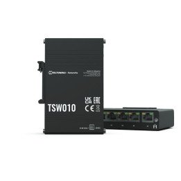 Teltonika TSW010000000 DIN Rail Switch, 10 Modules, PoE