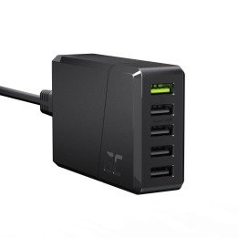 Green Cell GC ChargeSource 5 5xUSB 52W Charger with Fast Charging Ultra Charge and Smart Charge