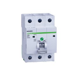 Noark 100878 Switch Disconnector, 3-pole, 100A, 3 modules