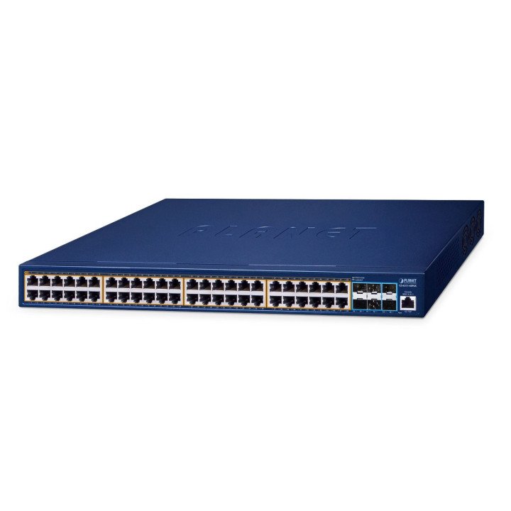 PLANET GS-6311-48P6X Layer 3 48-Port 10/100/1000T 802.3at PoE + 6-Port 10G SFP+ Managed Ethernet Switch (600W PoE budget)