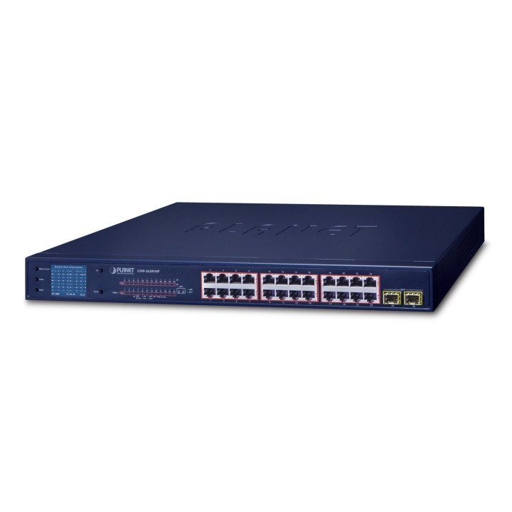 PLANET GSW-2620VHP 24-porttinen PoE+ kytkin 300W