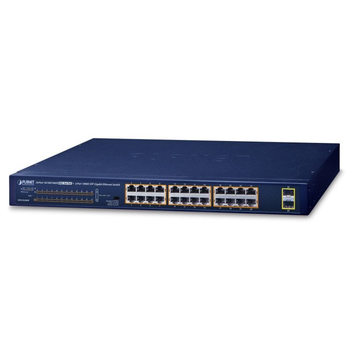 PLANET GSW-2620HP 24-porttinen PoE+ -kytkin 250W