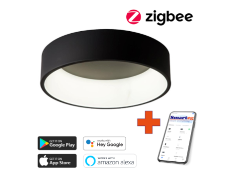 Smart šūnu lampa 60cm 39W melna Zigbee