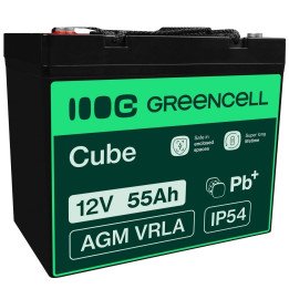 Green Cell AGM49 12V 55Ah VRLA Maintenance-Free Battery