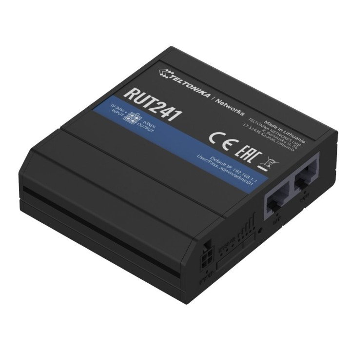 Teltonika RUT241 Industrial 4G/LTE WiFi Router (MEIG)