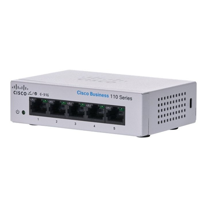 Cisco CBS110-5T-D-EU Haldamatu 5 pordiga Gigabit lüliti