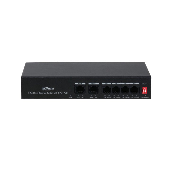 Dahua PFS3006-4ET-36 PoE-kytkin 6 porttia 36W