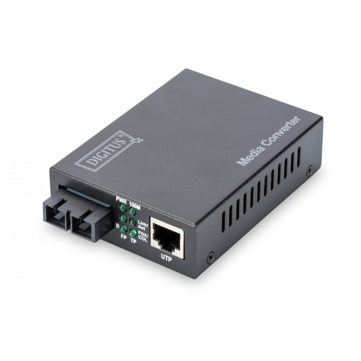 Преобразователь медиа DIGITUS DN-82020-1 Fast Ethernet, Multimode SC, 1310nm, 2km