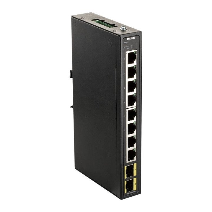 D-Link DIS-100G-10S hallittu Gigabit -kytkin 10 porttia DIN