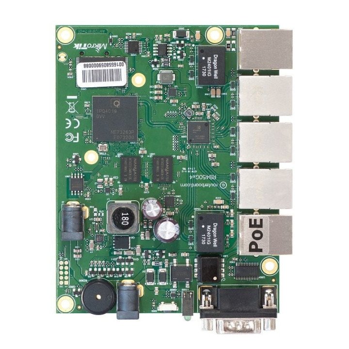 MikroTik RB450GX4 Gigabit Ethernet ruuter PoE