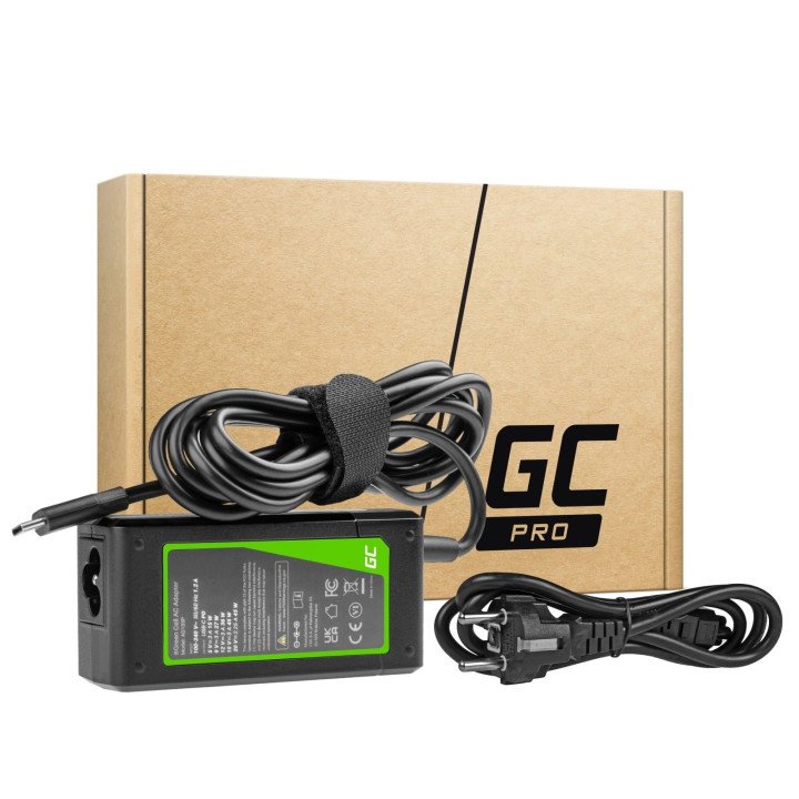 Green Cell AD133P USB-C Power Adapter 45W for Laptops, Tablets, Phones