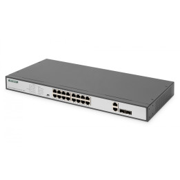 DIGITUS DN-95342-1 PoE jungiklis 16 prievadų 250W