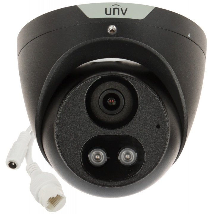 Uniview IPC3615SB-ADF28KMC-I0-BLACK 5MP PoE Security Camera with Two-Way Audio
