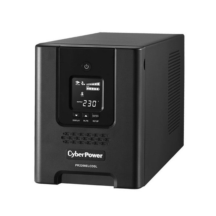 CyberPower PR2200ELCDSL Line-Interactive UPS 2.2kVA / 1980W, 9 Outlets, Black