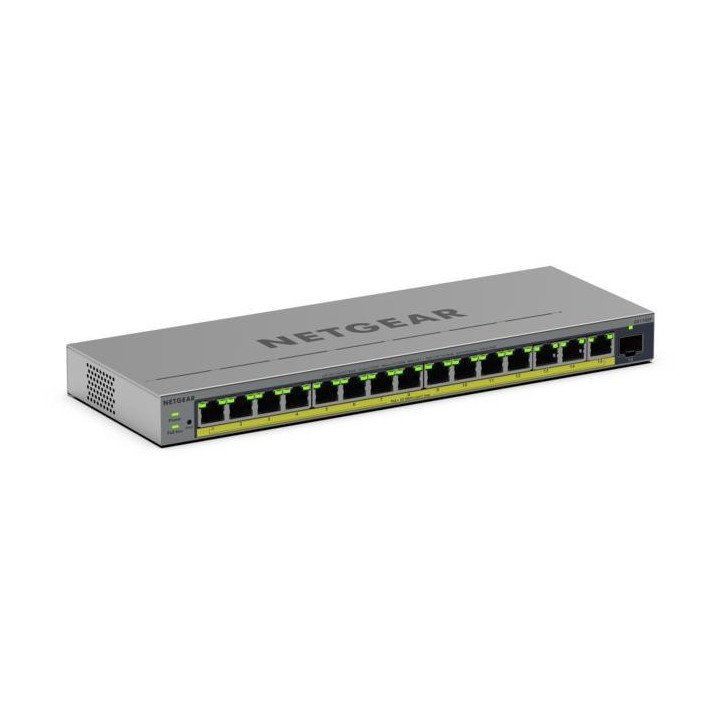 Netgear GS116EP Managed L2/L3 Gigabit Ethernet PoE+ Switch (16-Port)