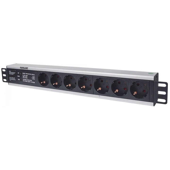 Intellinet 714006 19" 1.5U Stovo Maitinimo Juosta 7 Lizdai