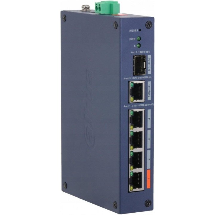 Dahua CHS4106-4ET-60 PoE jungiklis 6 prievadai 60W