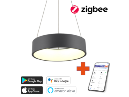 Viedā šūnu lampa 45cm 30W melna Zigbee