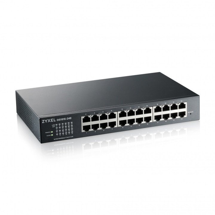 ZyXEL GS1915-24E 24 prievadų Gigabit išmanusis jungiklis