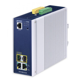 PLANET TSN-900-2T2S Industrial DIN-rail Media Converter, IP30, Aluminum
