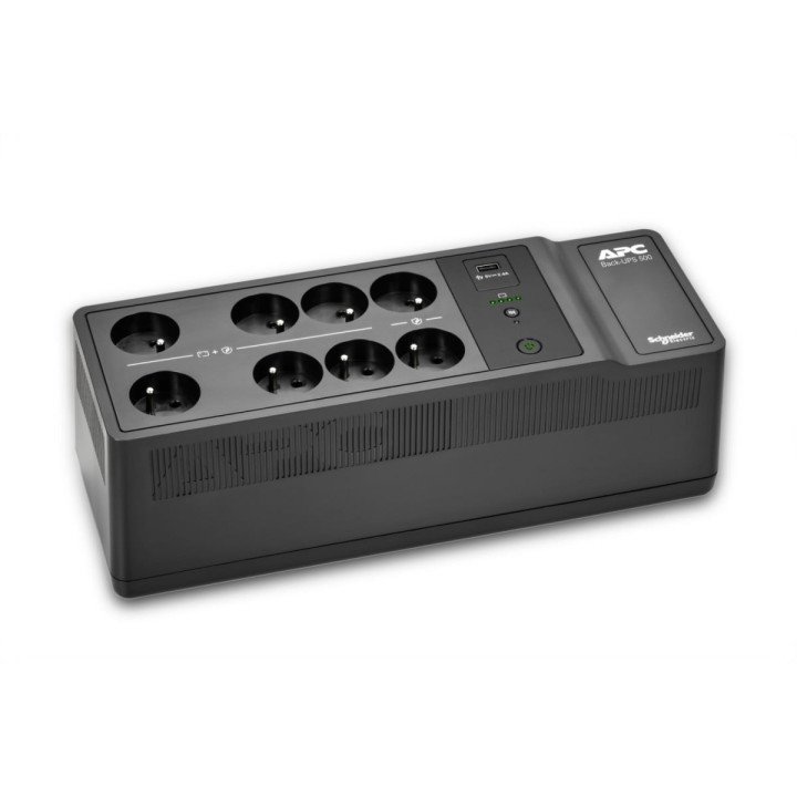 APC BE500G2-FR Uninterruptible Power Supply (UPS) 0.5 kVA / 300 W, 8 Outlets