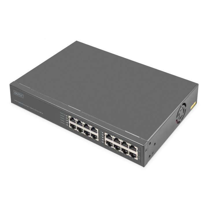 DIGITUS DN-95118 PoE++ -injektori 8 porttia 250W