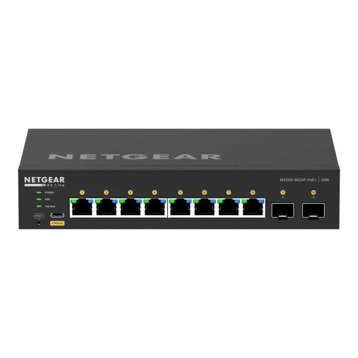 Netgear GSM4210PX-100EUS hallatav PoE+ lüliti 8 porti 240W