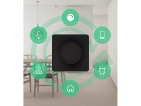 Gaismas dimmer WiFI poga Melna KT TUYA