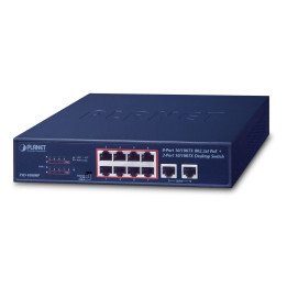 PLANET FSD-1008HP 8 prievadų PoE+ jungiklis 120W