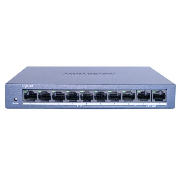 Hikvision DS-XS0110-P 8-Port Fast Ethernet Unmanaged PoE Switch
