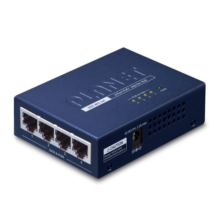 PLANET HPOE-460 4 pordiga PoE-süstekeskus 120W