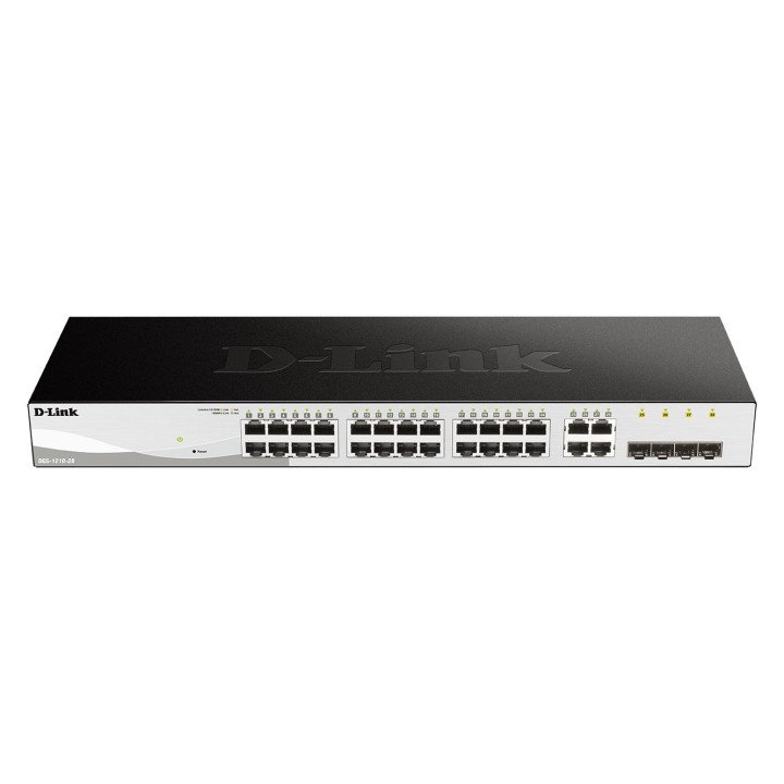 Коммутатор D-Link DGS-1210-28 Managed Gigabit L2/L2+ 1U Black