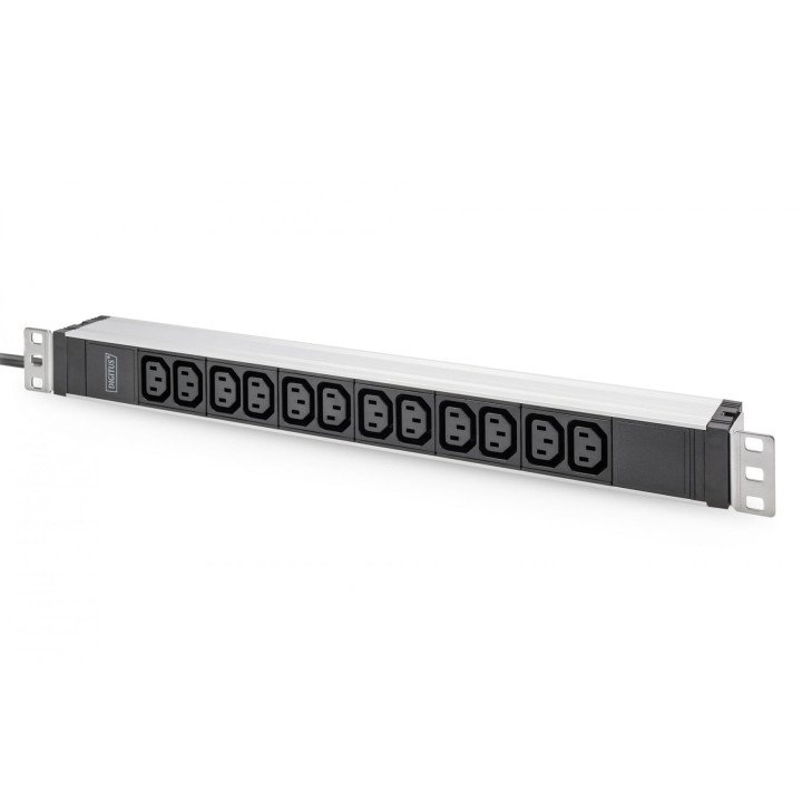 DIGITUS DN-95426 1U Aluminum PDU, 12x C13 16A 230V Rackmount