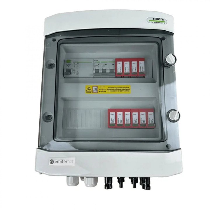Устройство защиты от перенапряжения EMITER EM-1346_DCAC (Комбинированное DC/AC, IP65, Type 2 SPD, 25A, 300mA RCD)