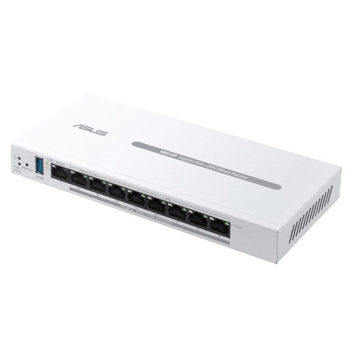 ASUS ExpertWiFi EBG19P Gigabit PoE+ VPN Wired Router with 8 PoE+ Ports