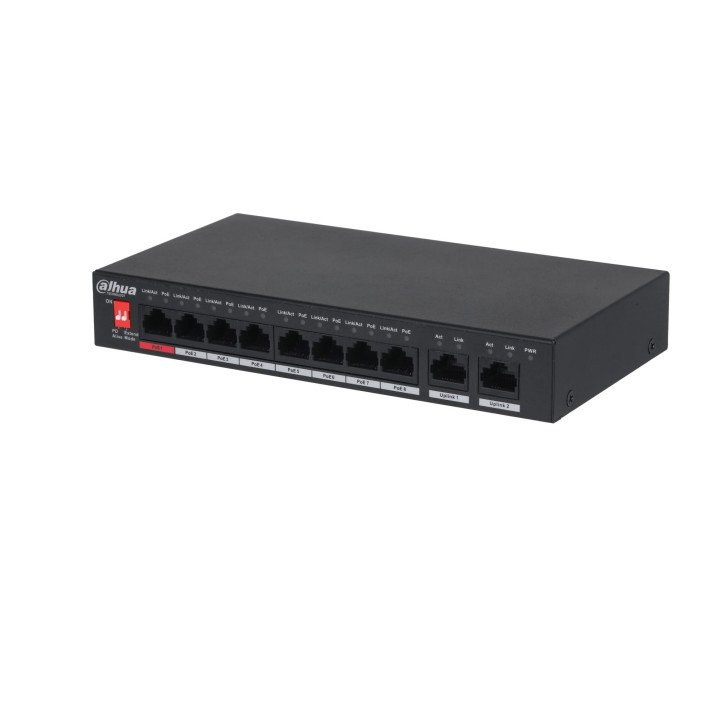 Dahua PFS3010-8ET-96-V2 10 prievadų PoE+ jungiklis