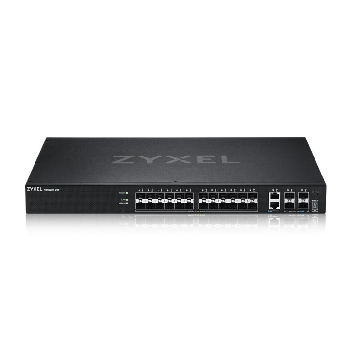 Коммутатор ZyXEL XGS2220-30F-EU0101F L3 Access Switch, 24x1G SFP, 2x10G RJ45, 4x10G SFP+ Uplink, incl. 1 yr NebulaFlex Pro