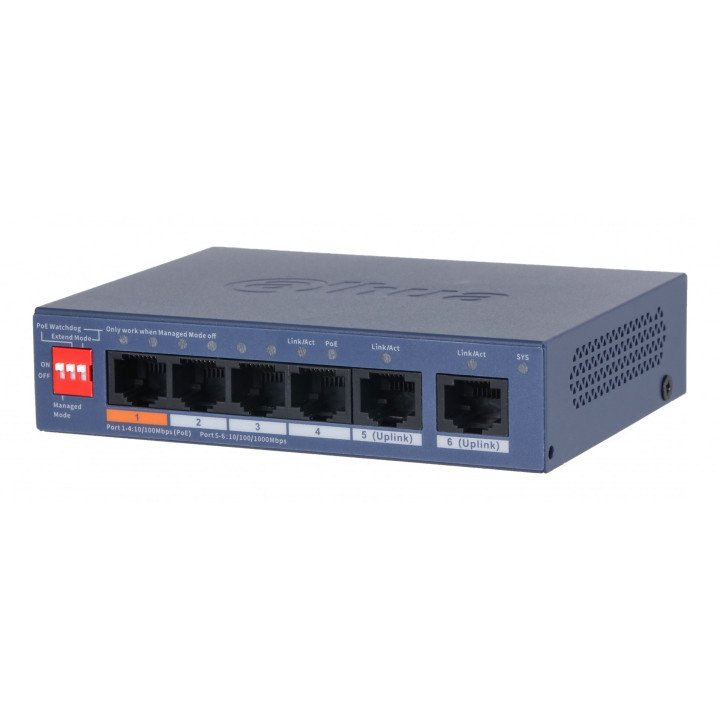 Dahua CS4006-4ET2GT-60 Hallatav PoE lüliti