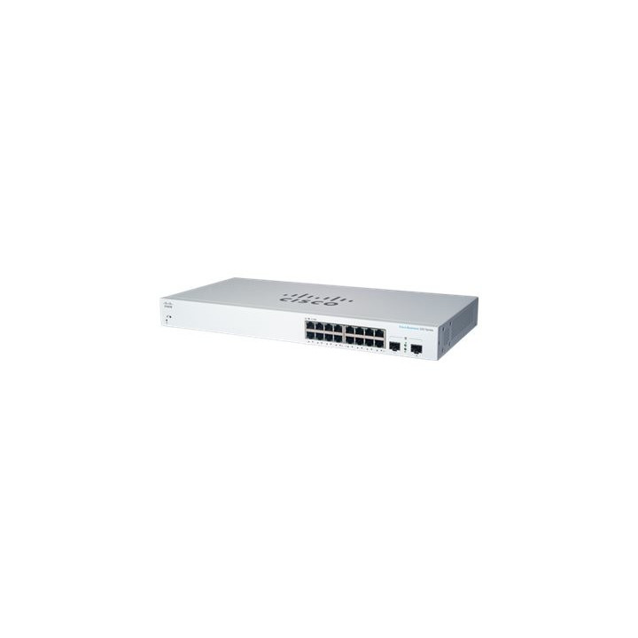 Коммутатор, Cisco CBS220-16T-2G-UK Managed L2 Gigabit Ethernet Switch, 16 Ports, PoE, White