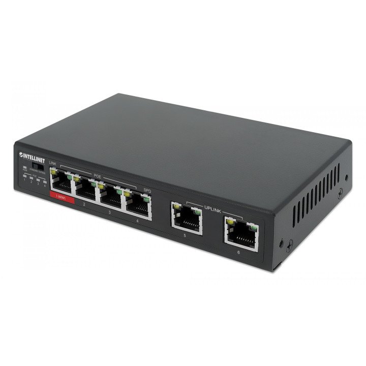 Intellinet 561686 6 pordiga PoE lüliti