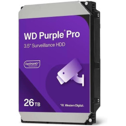 Western Digital WD260PURP Purple Pro 26TB HDD для видеонаблюдения SATA 3.5"