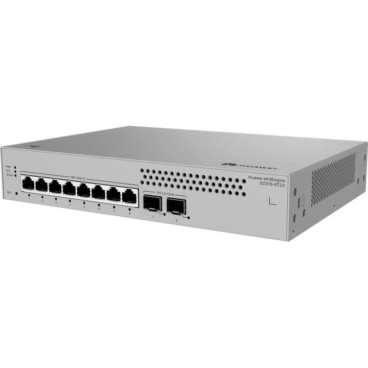 Huawei S220S-8T2X (8x Gigabit + 2x 10GE SFP+, Fanless, Managed)