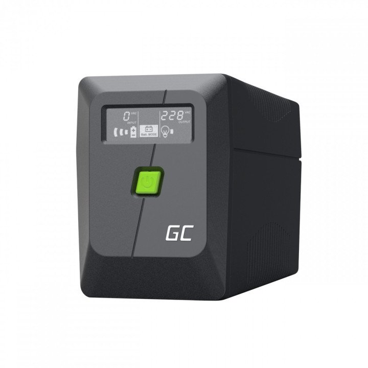 Источник бесперебойного питания Green Cell UPSLM360 UPS 650VA/360W PowerProof Emergency Power Supply with LCD Display