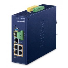 PLANET IVR-300FP Industrial VPN Security Gateway with 4-Port PoE+ and AP Controller