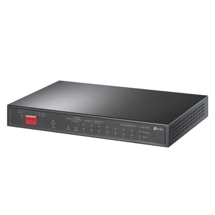 TP-Link TL-SG1210PP 10-Port Gigabit Desktop Switch with 8-Port PoE+