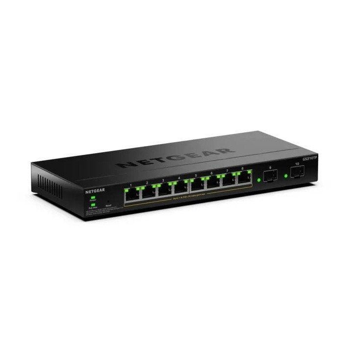 NETGEAR GS310TP-200EUS Managed L2/L3 Gigabit PoE Switch (8 ports, 802.1W PoE budget)
